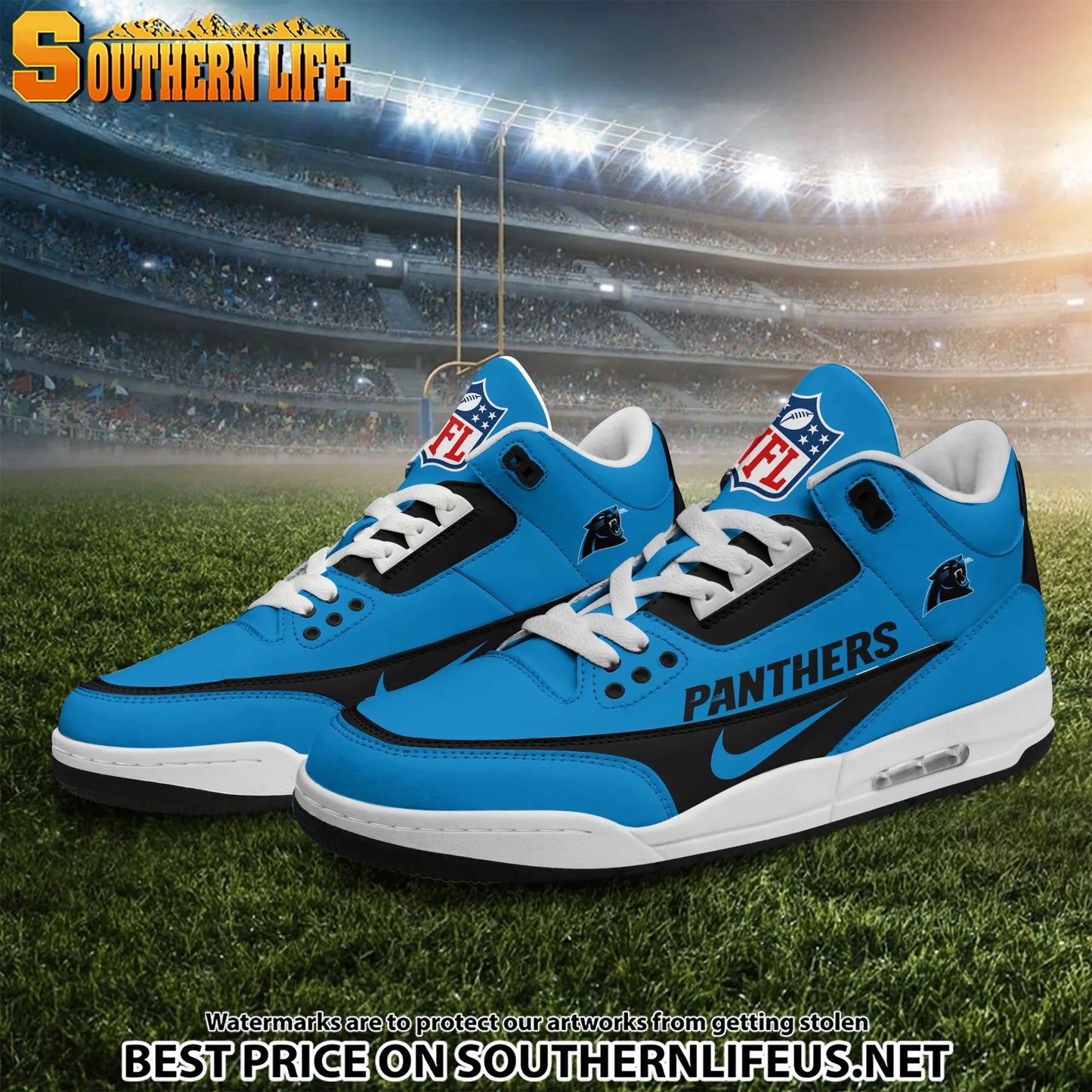 Carolina Panthers JD3 New Sport Football Sneakers AZBTAJ3000268