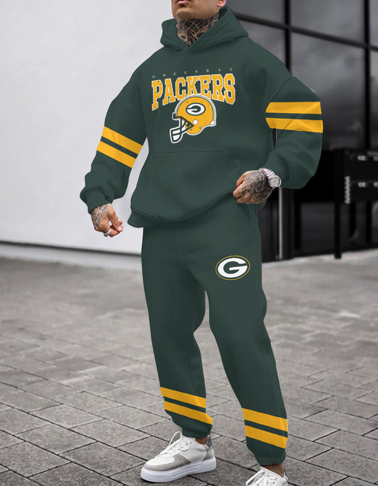 Green Bay Packers Combo Pullover Hoodie And Sweatpants AZBTPHSP000399