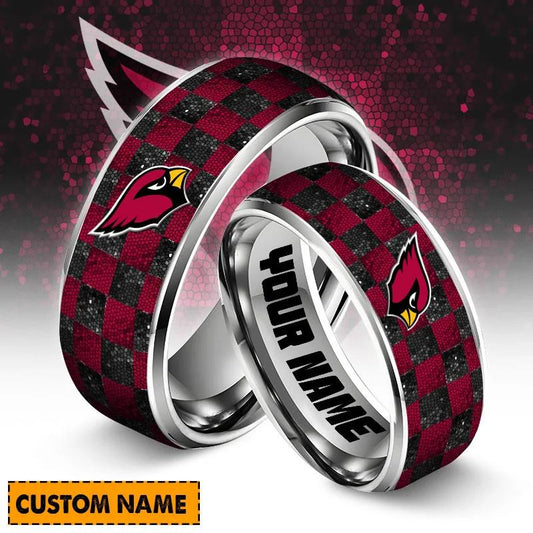Arizona Cardinals Special Stainless Ring Custom Name AZBTSR000025