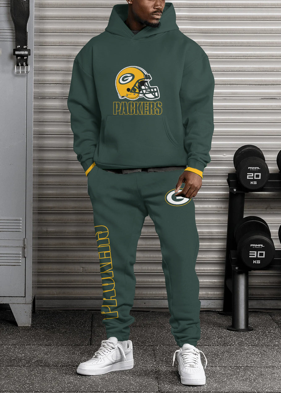 Green Bay Packers Combo Pullover Hoodie And Sweatpants AZBTPHSP000403