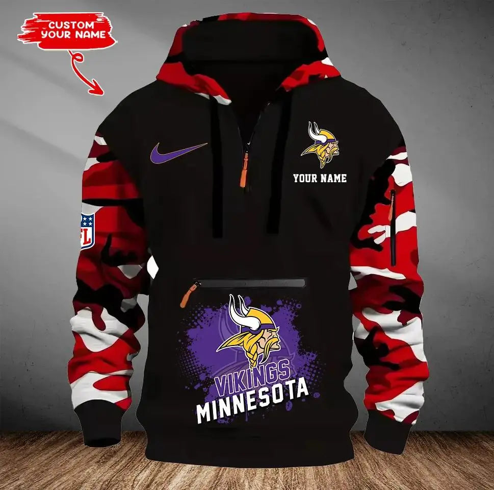 Minnesota Vikings Camouflage Hooded Sweatshirt HA52