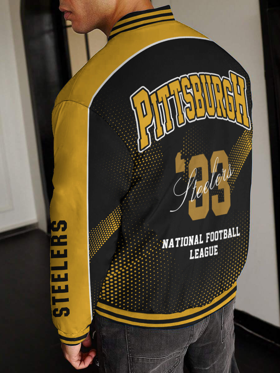 Pittsburgh Steelers National Football League Varsity Jacket AZBTVJK000488
