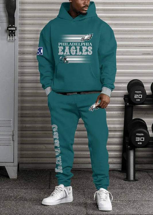 Philadelphia Eagles Combo Pullover Hoodie And Sweatpants AZBTPHSP000071