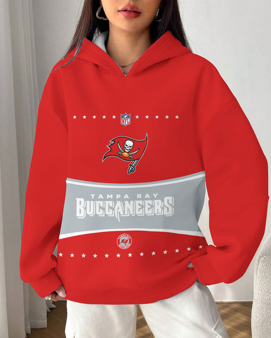Tampa Bay Buccaneers Printed Hooded Pocket Pullover Hoodie AZBTPH000047