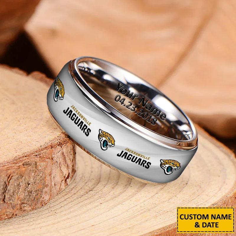 Jacksonville Jaguars Special Stainless Ring Custom Name AZBTSR000063