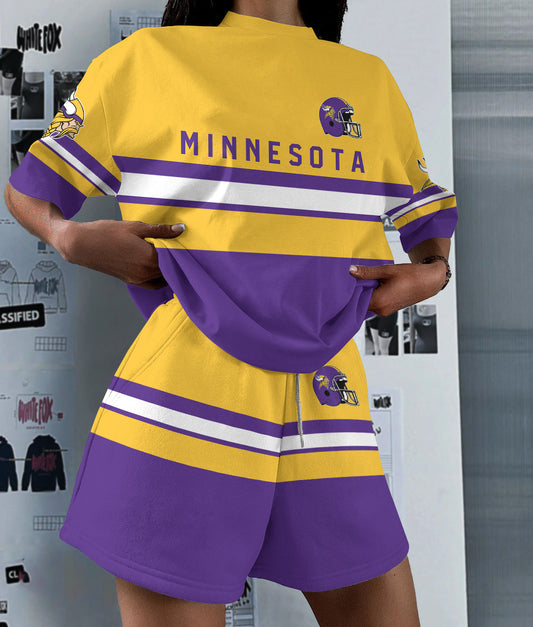 Minnesota Vikings Limited Edition Top And Shorts Two-Piece Suits (3)