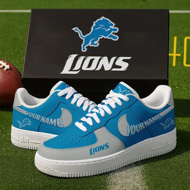 Detroit Lions New Personalized AF1-1 Sneakers 2025 AZBTAF1N000011