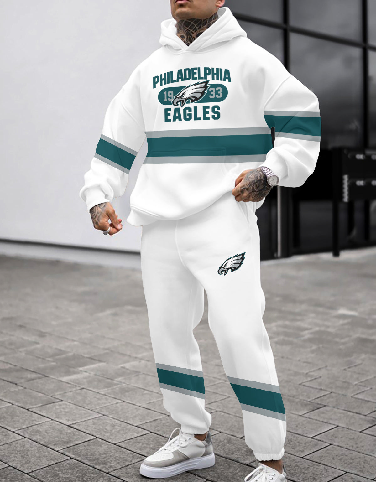 Philadelphia Eagles Combo Pullover Hoodie And Sweatpants AZBTPHSP000387