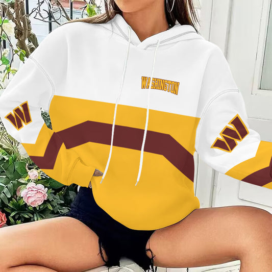 Washington Commanders Printed Hooded Pocket Pullover Hoodie AZBTPH000016