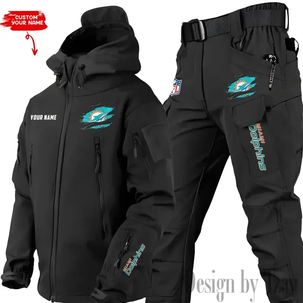 Miami Dolphins Outdoor Jacket and Pants 000088