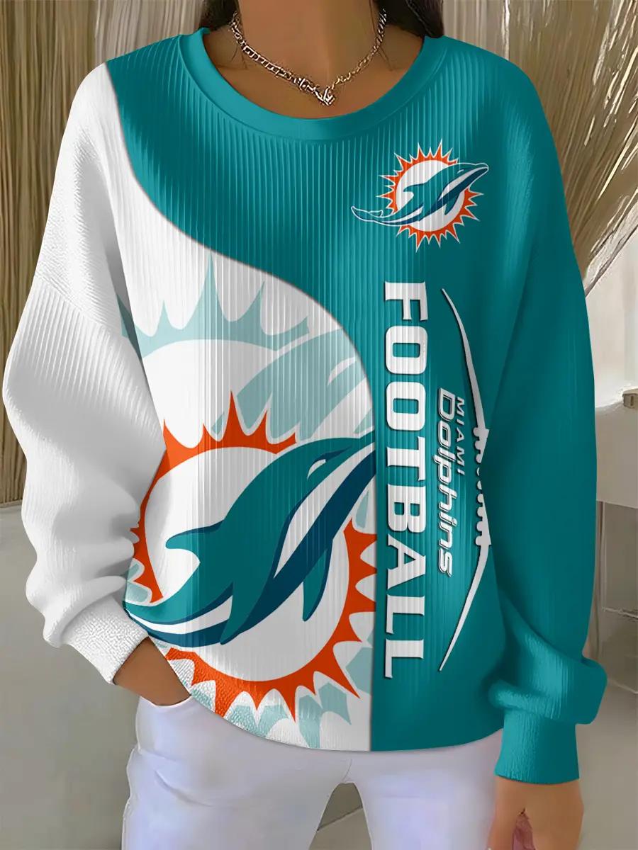 Miami Dolphins Women’s Knit Sweatshirt EM27