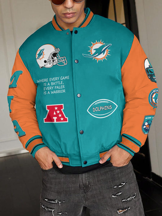 Miami Dolphins National Football League Varsity Jacket AZBTVJK000434