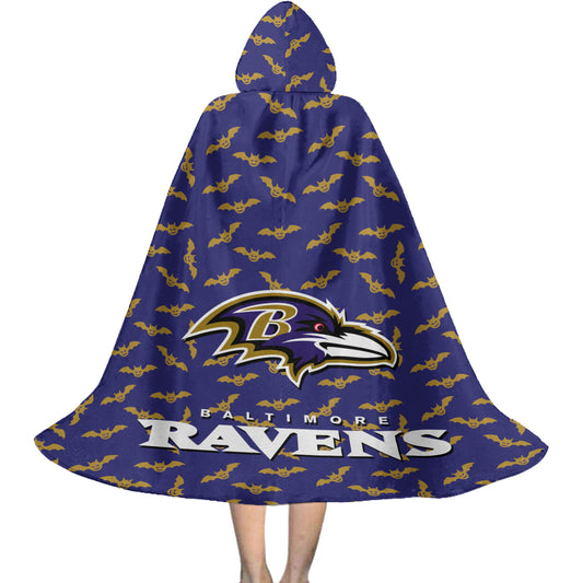 Baltimore Ravens Halloween Bats Limited Edition All-Over Print Halloween Cloak