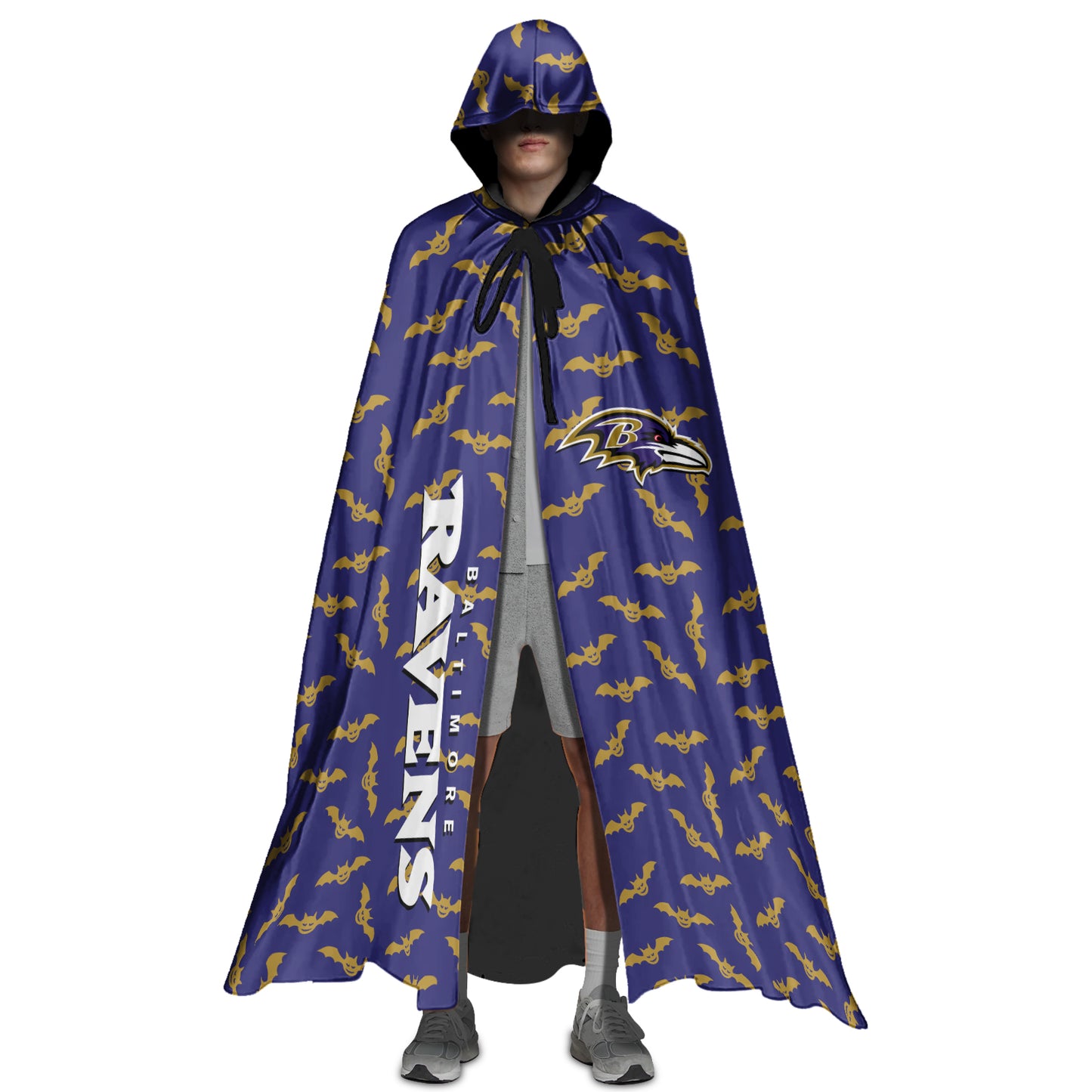 Baltimore Ravens Halloween Bats Limited Edition All-Over Print Halloween Cloak