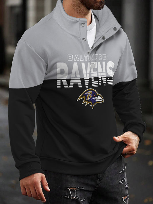 Baltimore Ravens Casual Colorful Stand Collar Sweatshirt AZBTSCSW000292