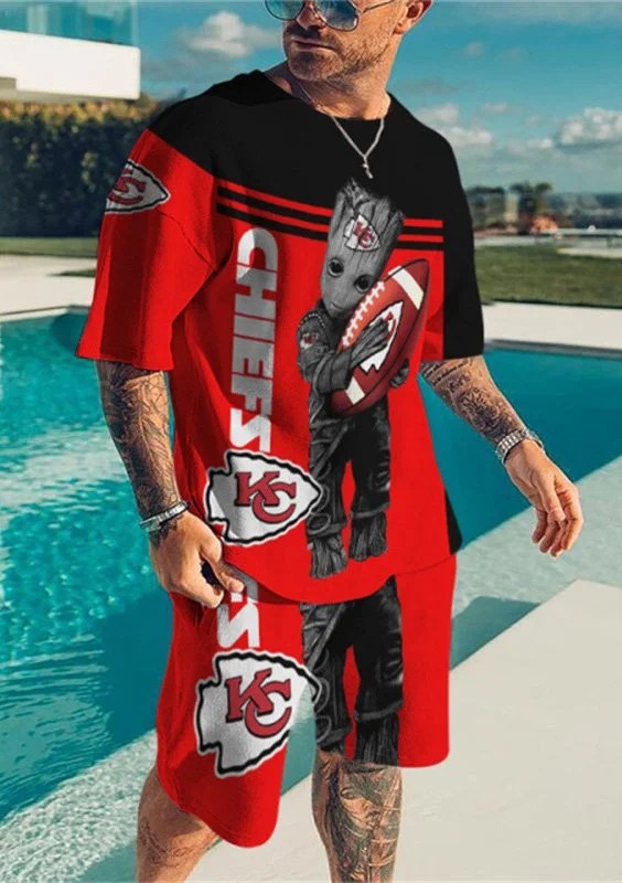 Kansas City Chiefs T-shirt and Shorts AZTS066