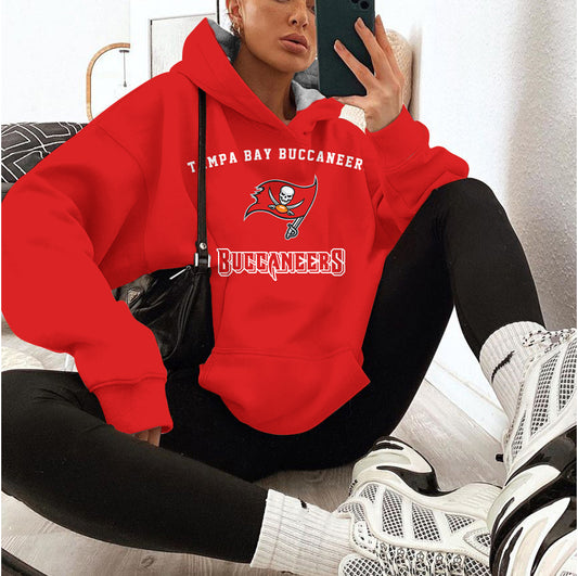 Tampa Bay Buccaneers Printed Hooded Pocket Pullover Hoodie AZBTPH000067