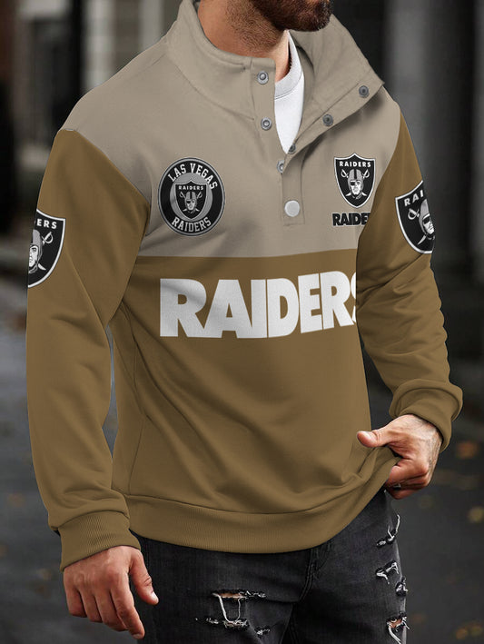 Las Vegas Raiders Casual Colorful Stand Collar Sweatshirt AZBTSCSW000450