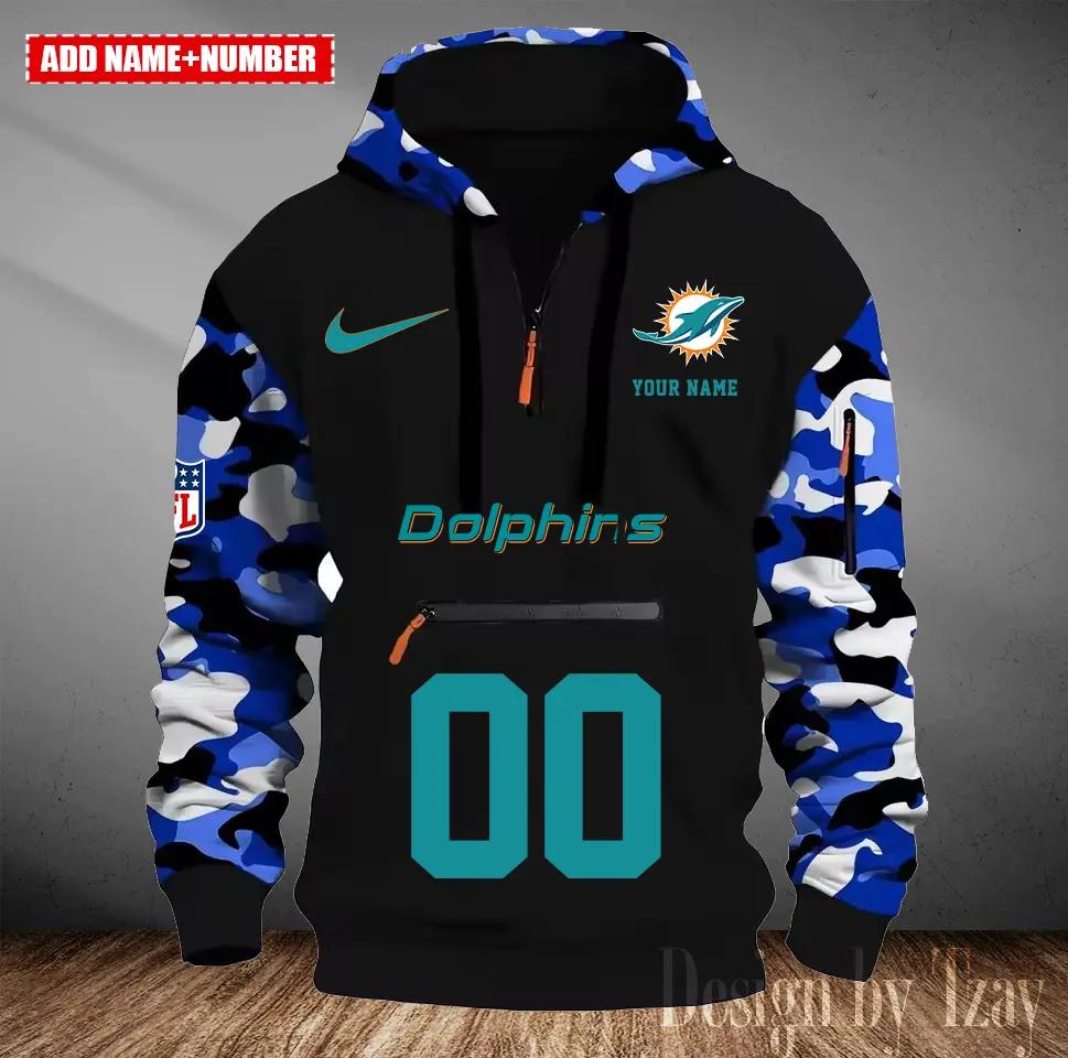 Miami Dolphins Camouflage Hooded Sweatshirt HA20