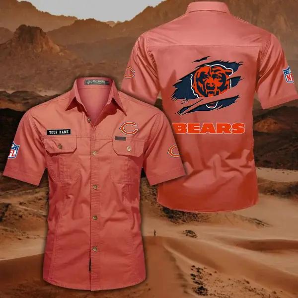 Chicago Bears Men’s Short Sleeve Cargo Shirts New 2025 AZBT2DCGS000006