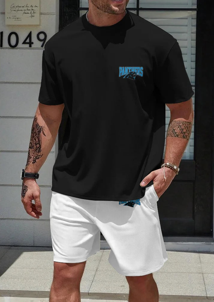 Carolina Panthers T-shirt and Shorts AZBTTSAS000026