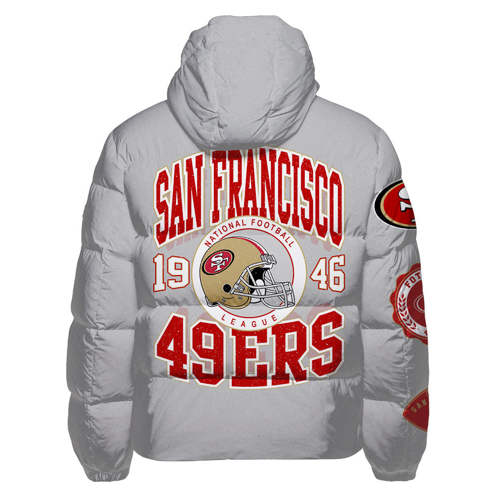 San Francisco 49ers CozyCloud Down Jacket AZBTDWJ000071