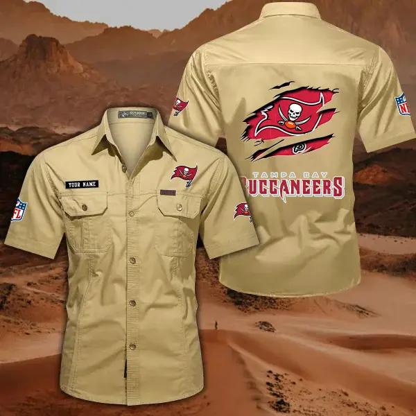 Tampa Bay Buccaneers Men’s Short Sleeve Cargo Shirts New 2025 AZBT2DCGS000029