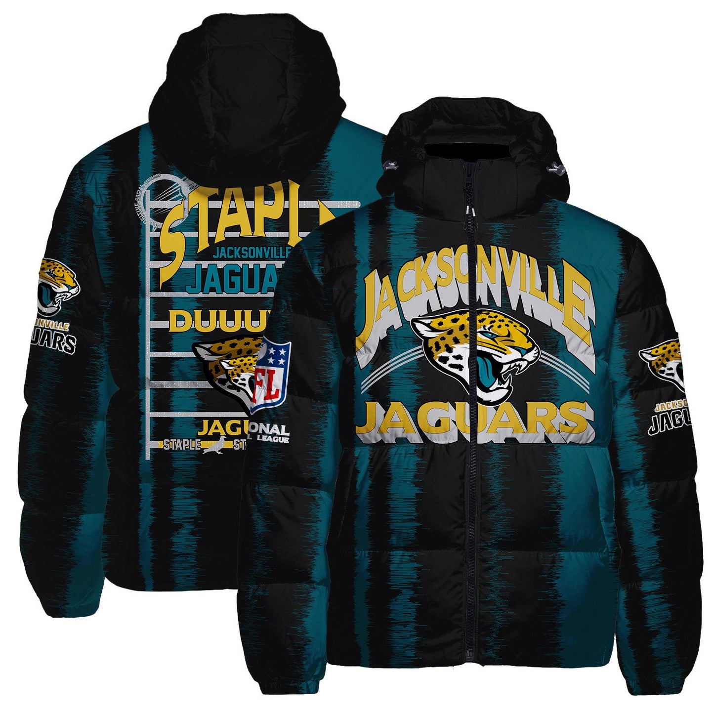 Jacksonville Jaguars CozyCloud Down Jacket AZBTDWJ000286