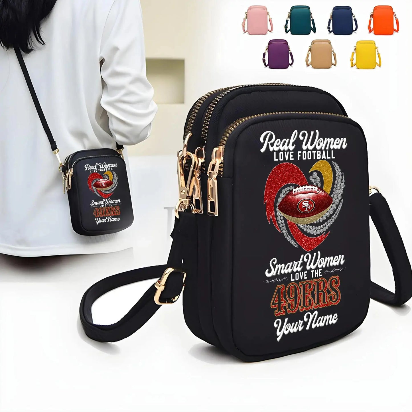 San Francisco 49ers Mini Crossbody Bag for Women New Trending 2025 AZBT2DMCB000094