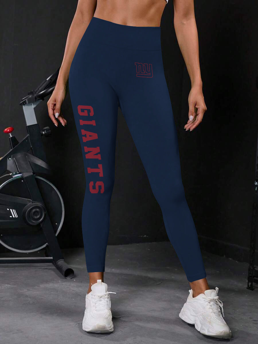 New York Giants High Waist Push Up Printed Leggings (2)