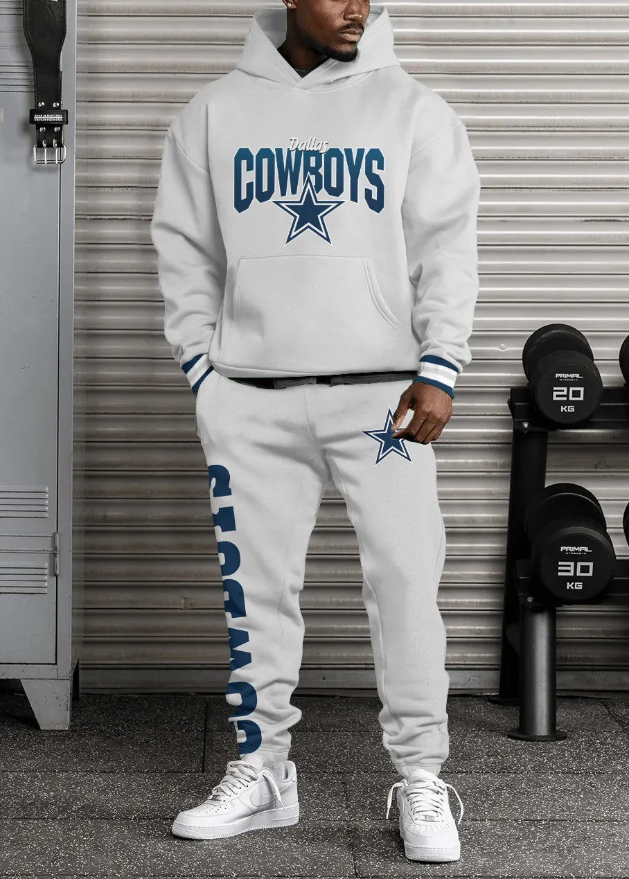Dallas Cowboys Combo Pullover Hoodie And Sweatpants AZBTPHSP000011