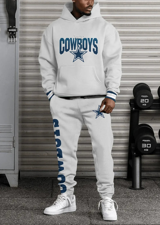 Dallas Cowboys Combo Pullover Hoodie And Sweatpants AZBTPHSP000011
