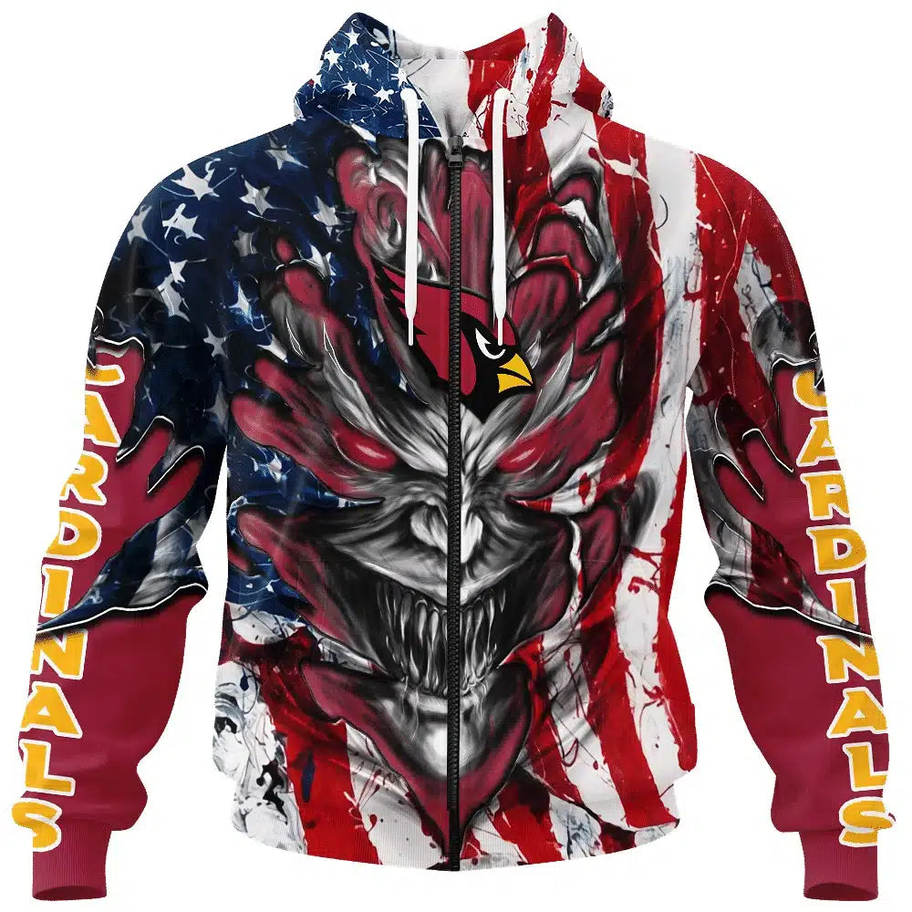 Arizona Cardinals All Over Printed T-shirt Sweatshirt Hoodie AZCHD568