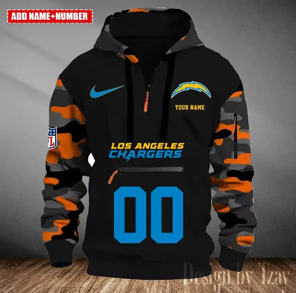 Los Angeles Chargers Camouflage Hooded Sweatshirt HA18
