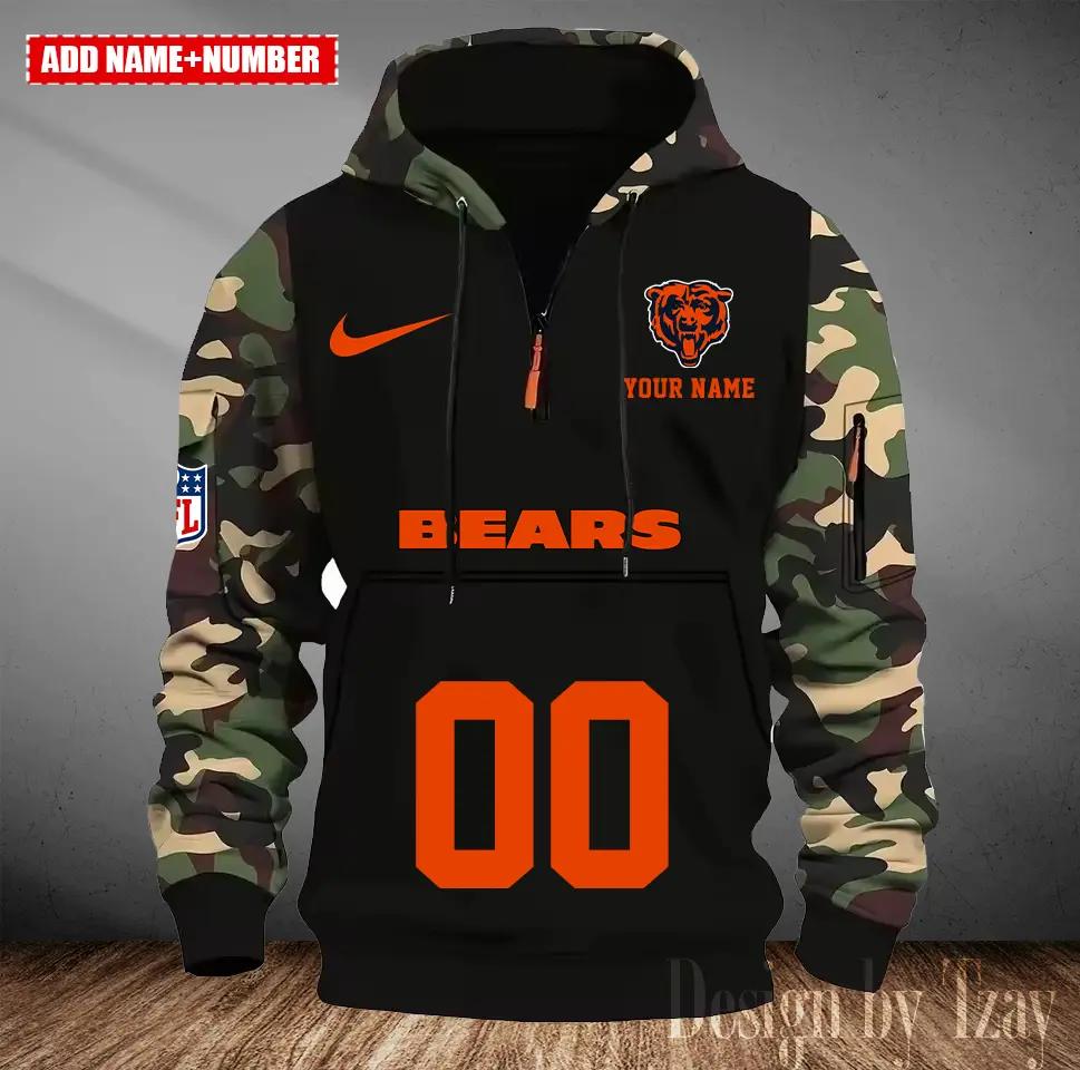 Chicago Bears Camouflage Hooded Sweatshirt HA05