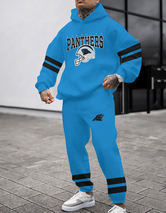 Carolina Panthers Combo Pullover Hoodie And Sweatpants AZBTPHSP000309
