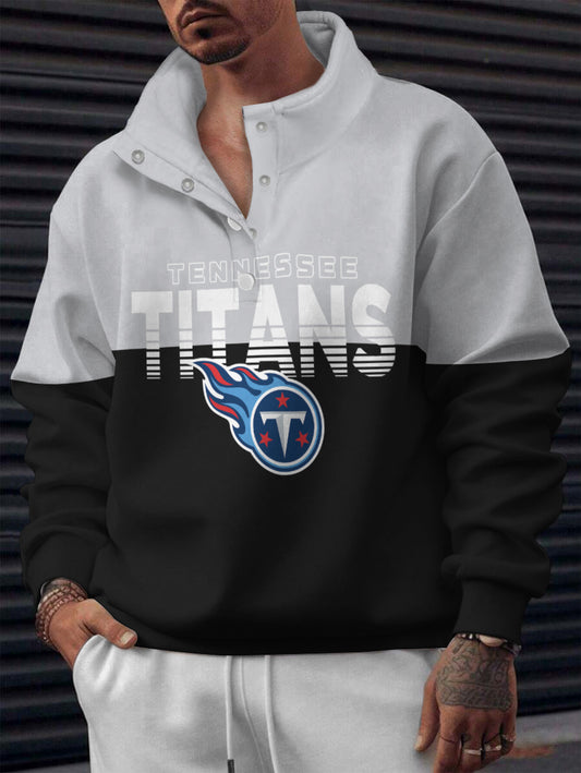 Tennessee Titans Casual Colorful Stand Collar Sweatshirt AZBTSCSW000553