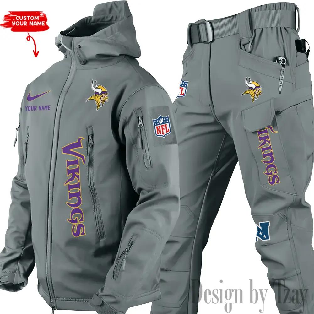 Minnesota Vikings Outdoor Jacket and Pants 000048