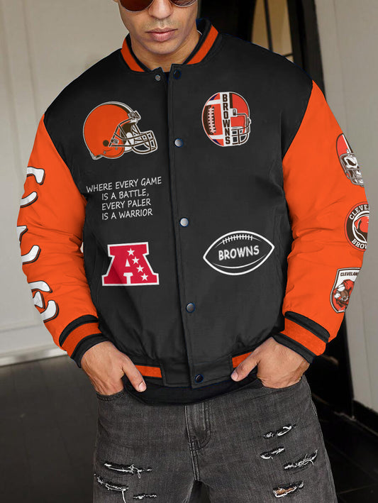 Cleveland Browns National Football League Varsity Jacket AZBTVJK000459