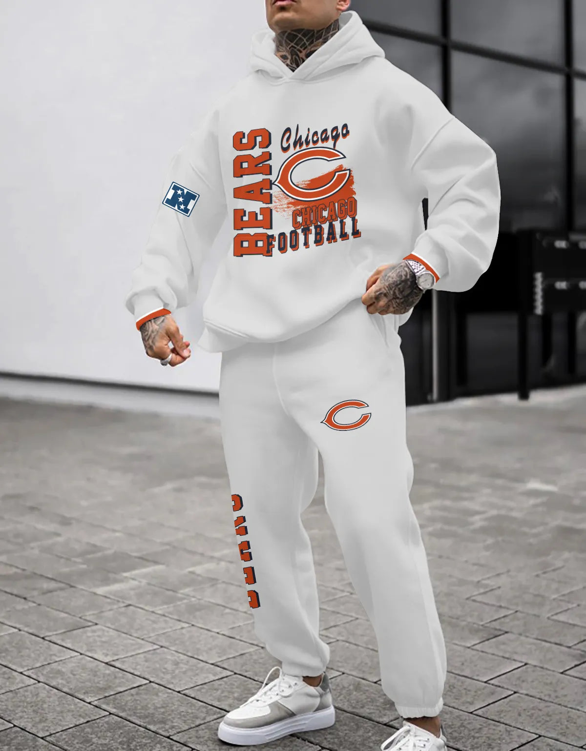 Chicago Bears Combo Pullover Hoodie And Sweatpants AZBTPHSP000228