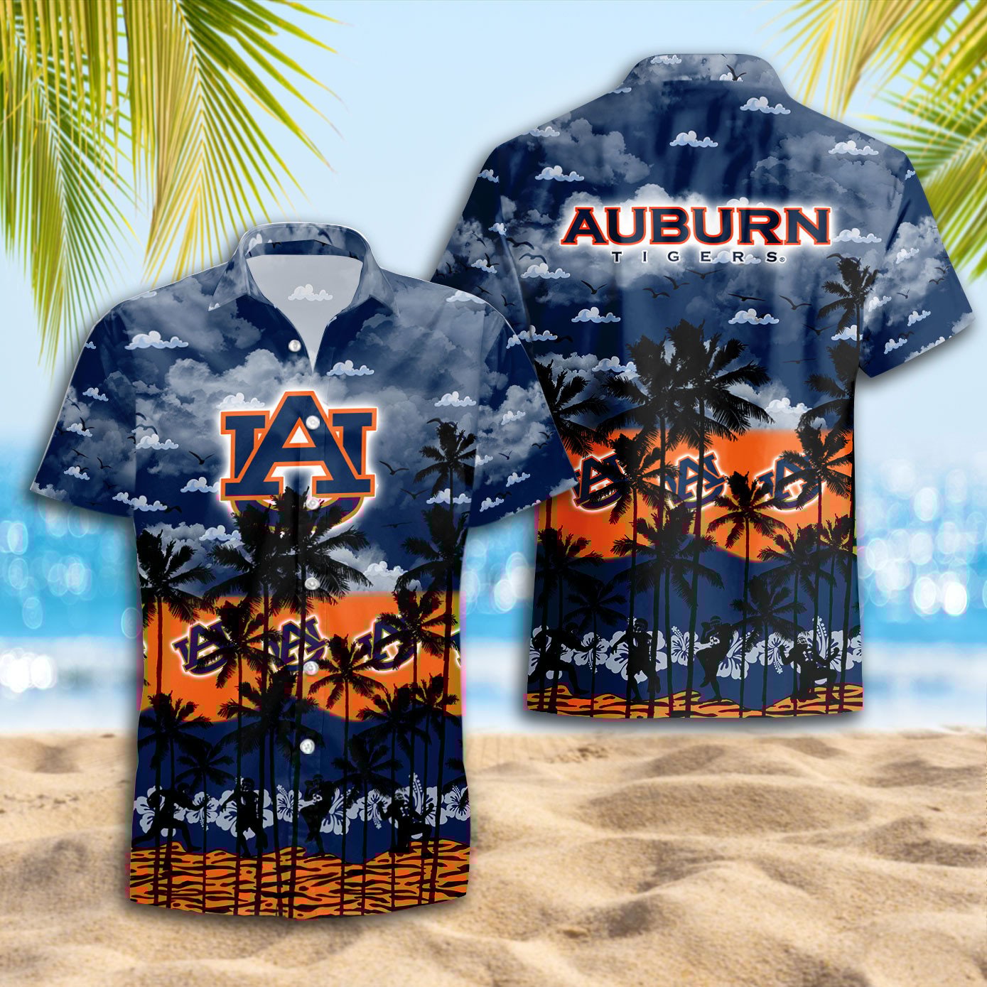 Auburn Tigers Summer Hawaiian Shirt AZHWS373