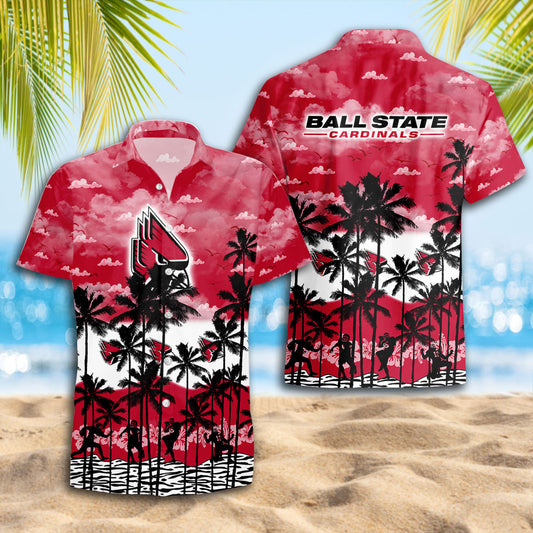 Ball State Cardinals Summer Hawaiian Shirt AZHWS374