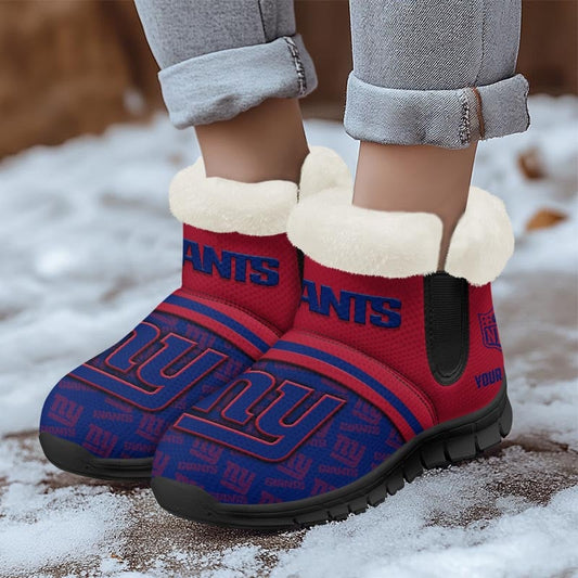 New York Giants Comfy Winter Snow Boots AZDDWSB000002