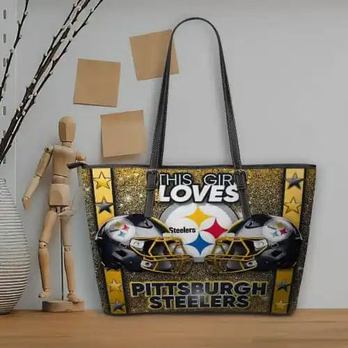 Pittsburgh Steelers Women Leather Tote Hand Bag BB107