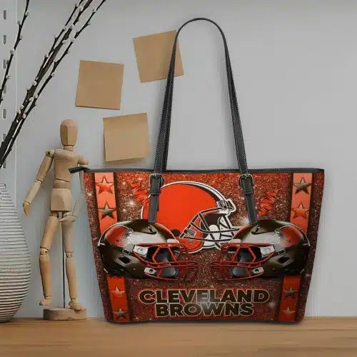 Cleveland Browns Women Leather Tote Hand Bag BB103