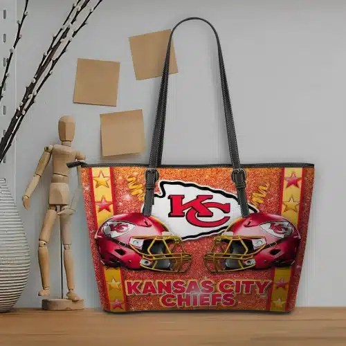 Kansas City Chiefs Women Leather Tote Hand Bag BB92