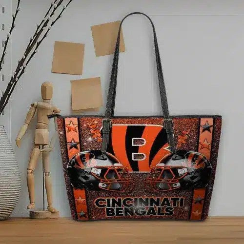 Cincinnati Bengals Women Leather Tote Hand Bag BB88