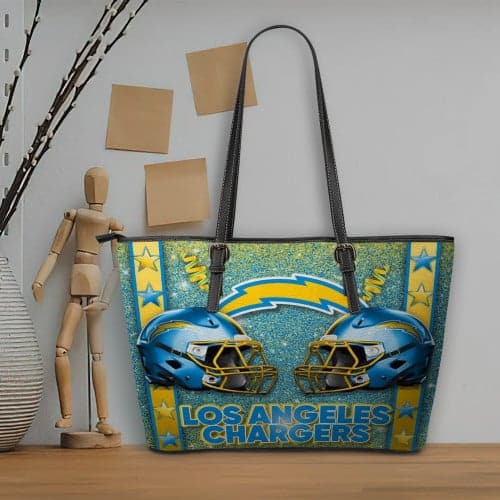 Los Angeles Chargers Women Leather Tote Hand Bag BB80