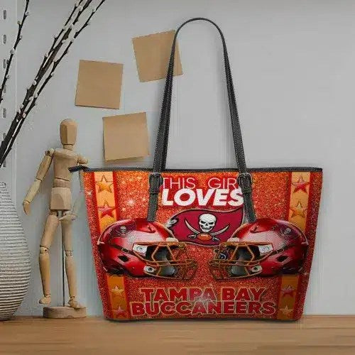 Tampa Bay Buccaneers Women Leather Tote Hand Bag BB62