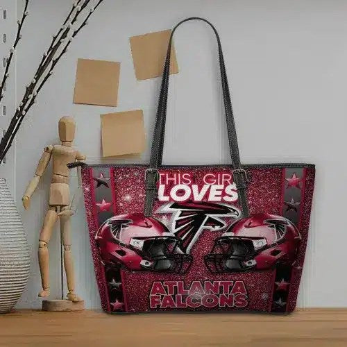 Atlanta Falcons Women Leather Tote Hand Bag BB60